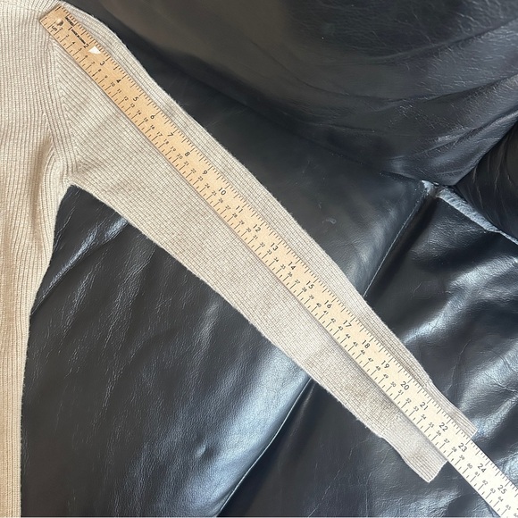 Abercrombie & Fitch Soft A&F Collection Cardigan Longline Tie Front Beige XS - Picture 8 of 9